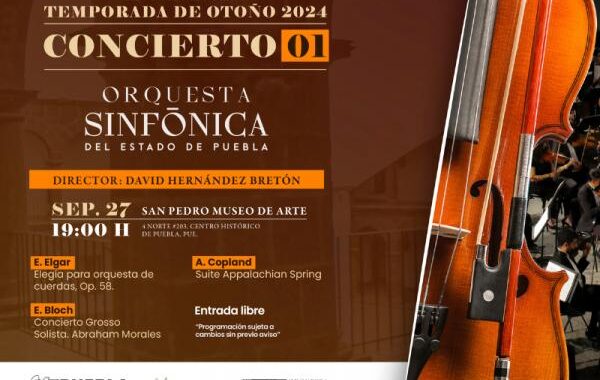 Prepara Cultura conciertos de otoño de la Orquesta Sinfónica de Puebla