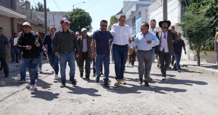 Arranca Gobierno de Chedraui pavimentación de calles en Amalucan y El Salvador