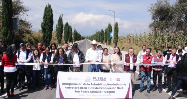 Garantiza Gobierno de Puebla la seguridad con rehabilitación de rutas de evacuación, ante contingencia volcánica