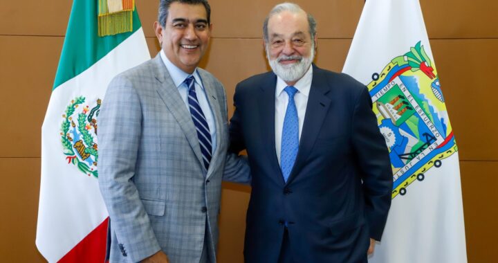 Salomón dialoga con Carlos Slim sobre proyectos de espacios públicos