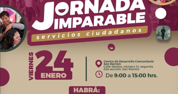 Presenta Gobierno de la Ciudad de Puebla Jornada Imparable en San Ramón