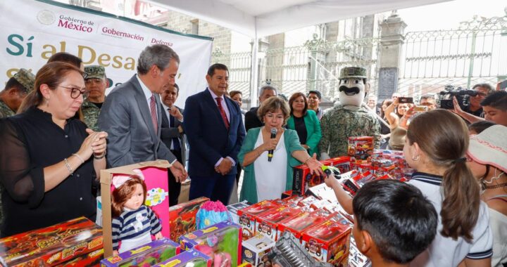 Impulsan Gobierno federal y estatal de Puebla con desarme voluntario la construcción de la paz