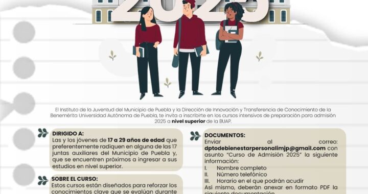 Ofrece IJMP a jóvenes cursos gratuitos de preparación para ingreso a la universidad